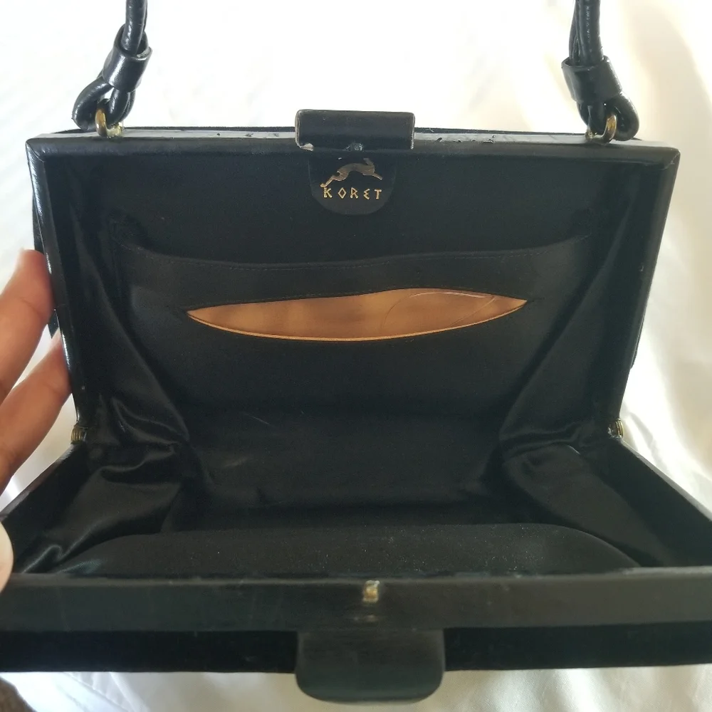 Koret | Vintage Velvet Cocktail Evening Bag - Picture 4 of 8